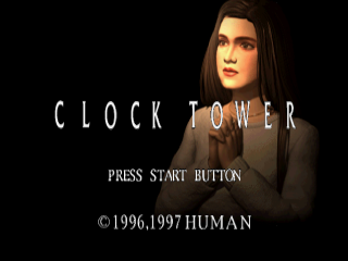 Clock Tower title screen for Playstation